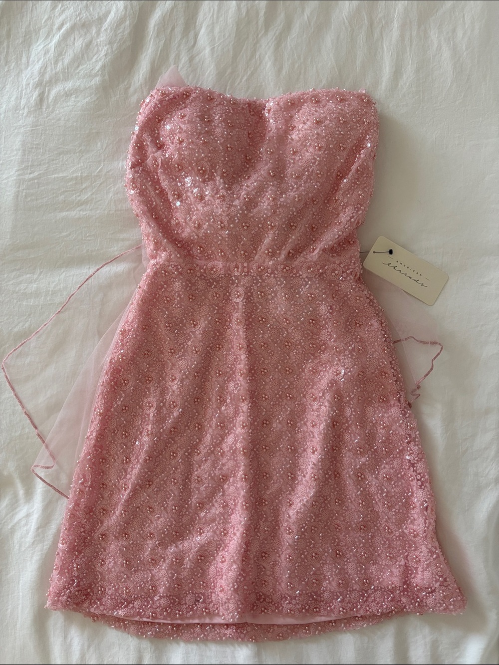 American Threads Davina Sequin Mini Dress